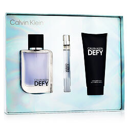 Calvin Klein Defy EDT 100 ml + EDT MINI 10 ml + Gel doccia 100 ml