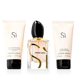 Giorgio Armani Sì EDP ricaricabile 50 ml + gel doccia 50 ml + Latte corpo 50 ml
