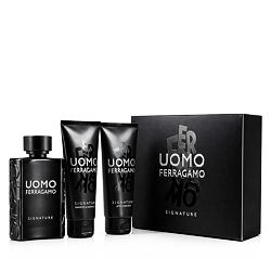 Ferragamo Uomo Signature EDP 100 ml + balsamo dopobarba 100 ml + Shampoo e gel doccia (uomo) 100 ml