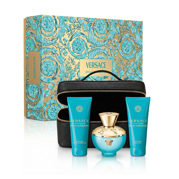 Versace Pour Femme Dylan Turquoise EDT 100 ml + gel doccia 100 ml + Gel per il corpo 100 ml + Trouss