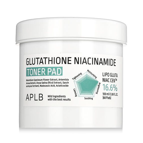 APLB Glutathione Niacinamide 16.6% Toner Pad 60 pz