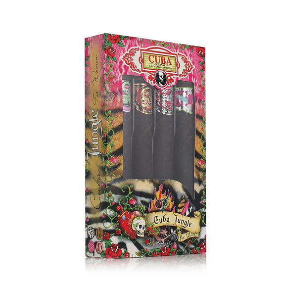 Cuba Jungle set EDP 35 ml Cuba Snake + Cuba Tiger 35 ml + Cuba Zebra 35 ml + Heartbreaker 35 ml W