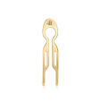 Fiona Franchimon Nº 1 Hairpin Steel (Yellow Gold Finish) 1 pz